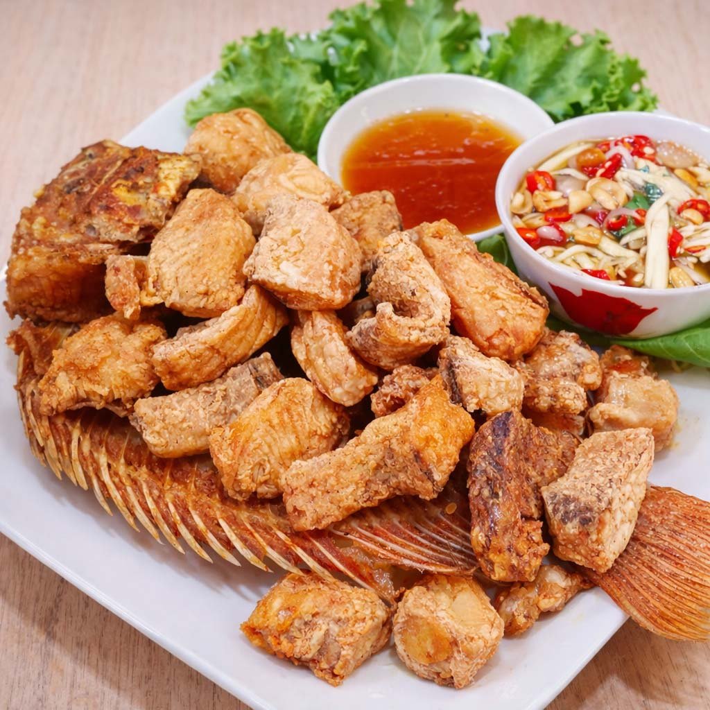 ปลาทับทิมทอดน้ำปลา