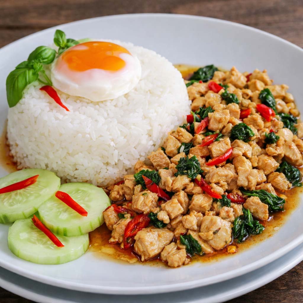 ผัดกะเพราไก่