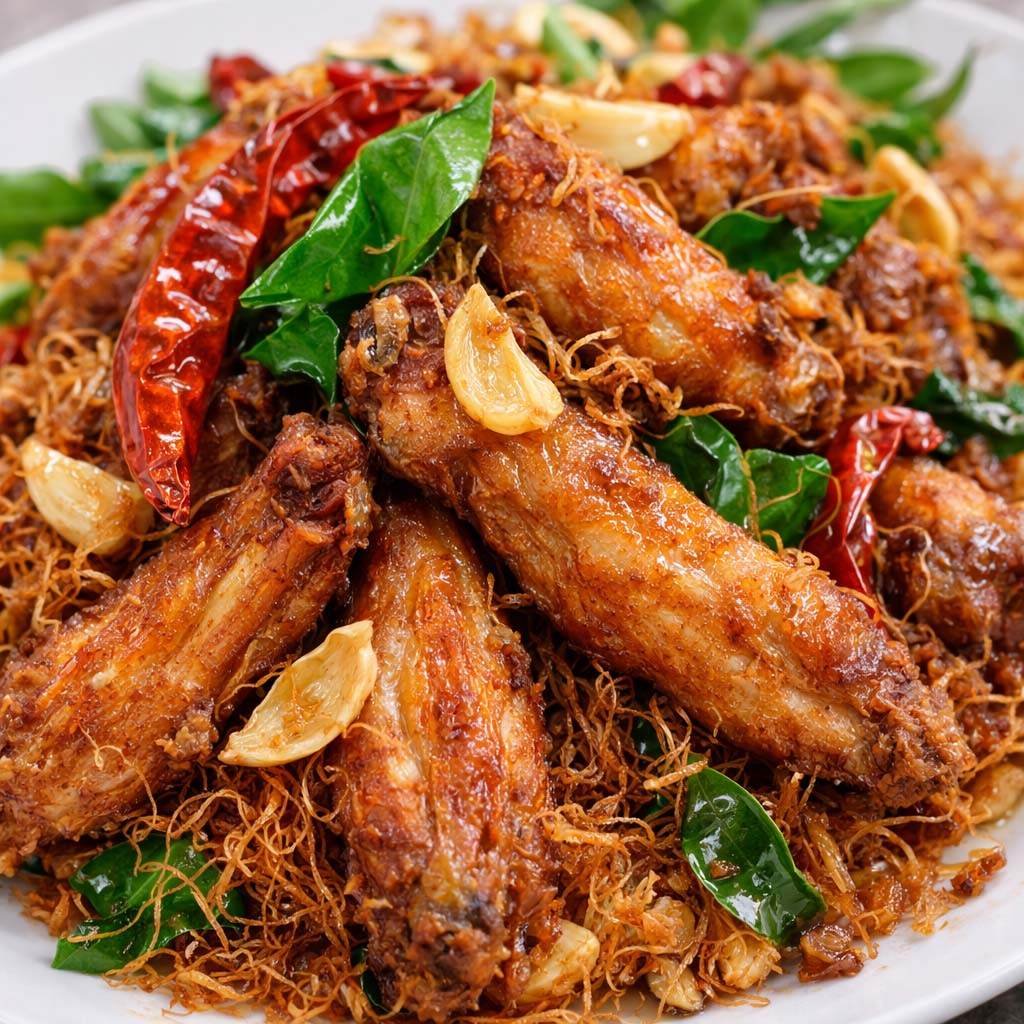 ปีกไก่ทอดสมุนไพร