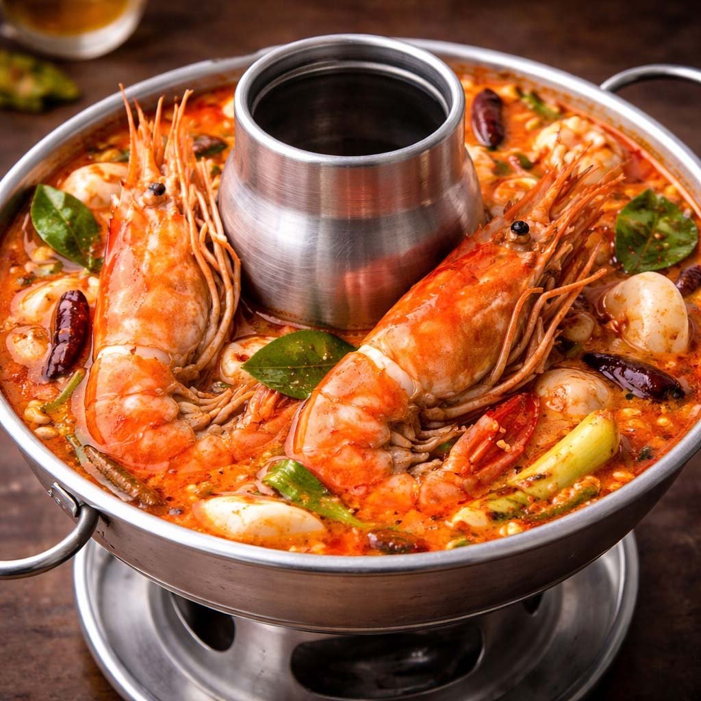 ต้มยำกุ้งแม่น้ำหม้อไฟ